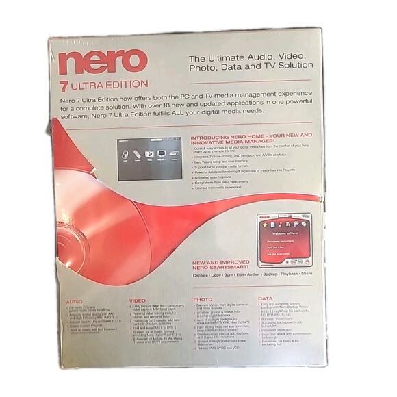 Nero 7 Ultra Edition Ultimate Audio Video TV Data Solution Multimedia - Picture 2 of 5